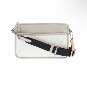 Coach Heritage Convertible Crossbody bag C8141 chalk color orange hangtag